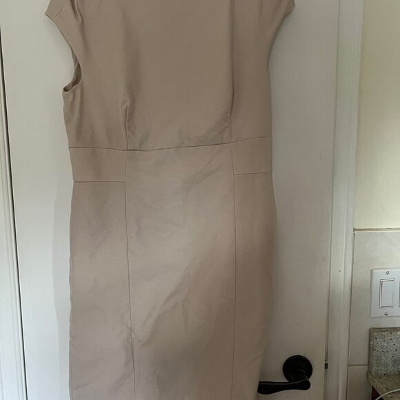 Ann Taylor The Envelope Neck Dress in Stretch Cotton - Picture 4 of 4